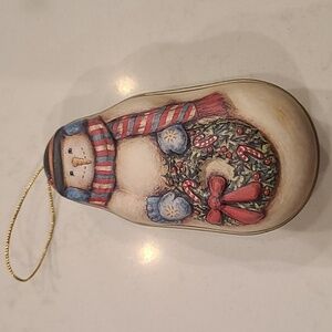 Hallmark Snowman Tin Ornament
